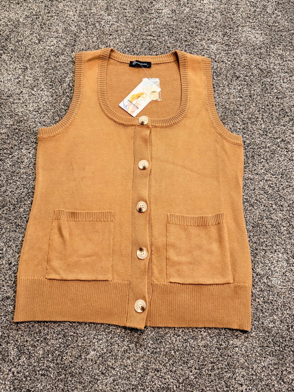 NWT - Women’s Sleeveless Button-Front Sweater Vest